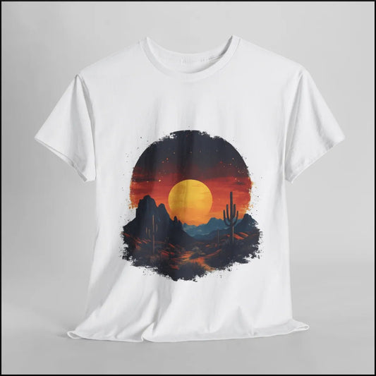 Men | T-Shirt | Sunset Serenade – Premium T-Shirt by Rugged Rhythm Online Store